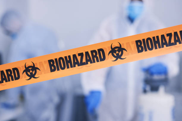 Professional Biohazard Cleanup technician working in Seabrook, MD